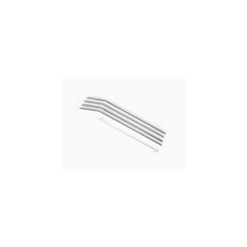 Stainless Steel Straws Set - 24cm